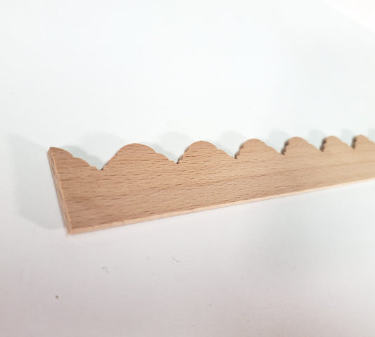 Dollhouse Scalloped Trim LARGE Fancy Victorian Style Molding 1" x 18" for Miniatures