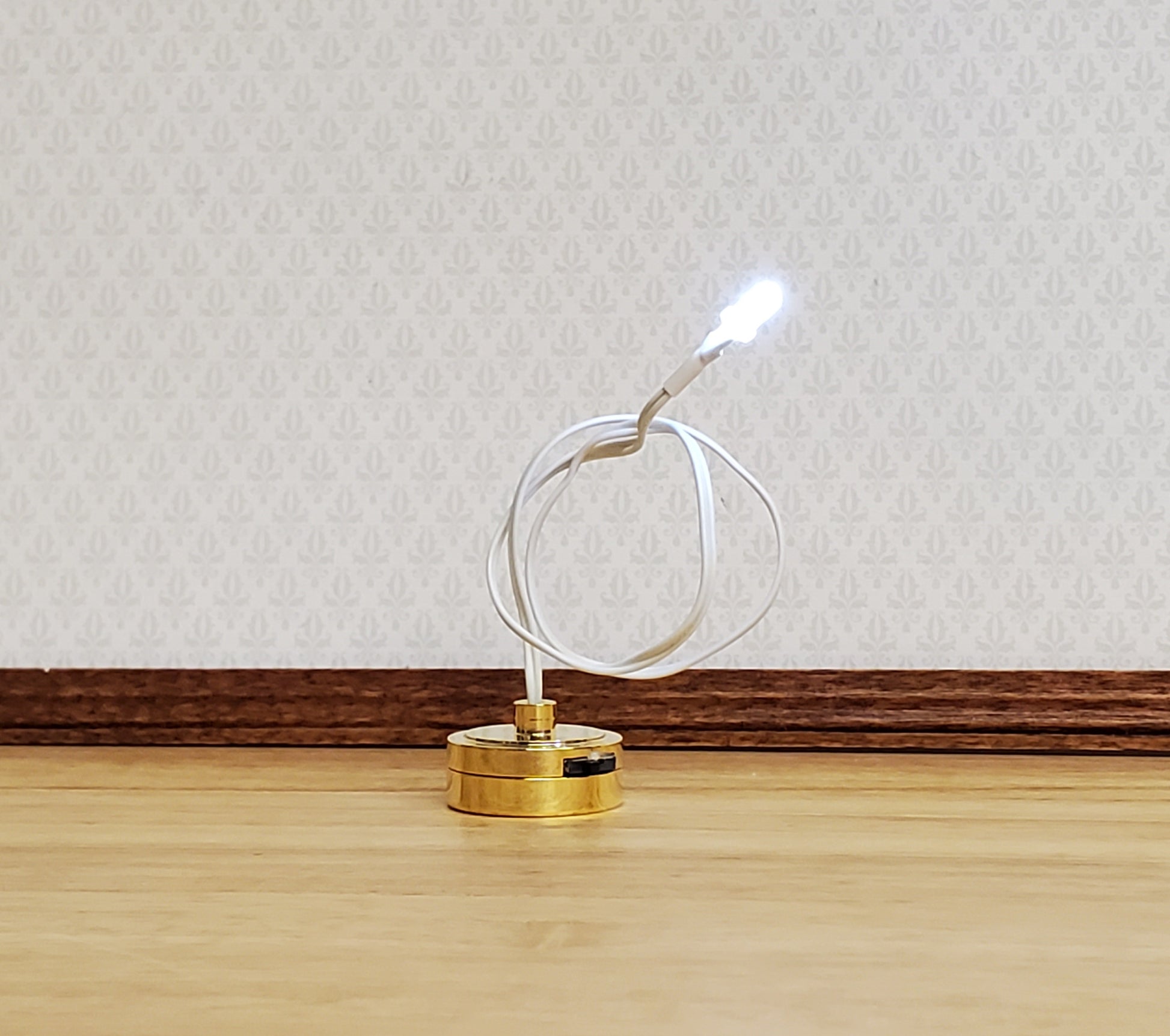 Miniature Battery Light Bulb on String Bright White Light Fairy Light Dollhouses