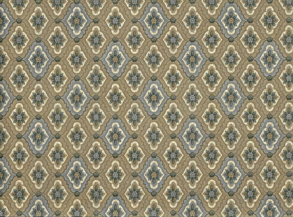Dollhouse Wallpaper Floral Medallion Beige 3 Sheets 1:12 Scale Miniature