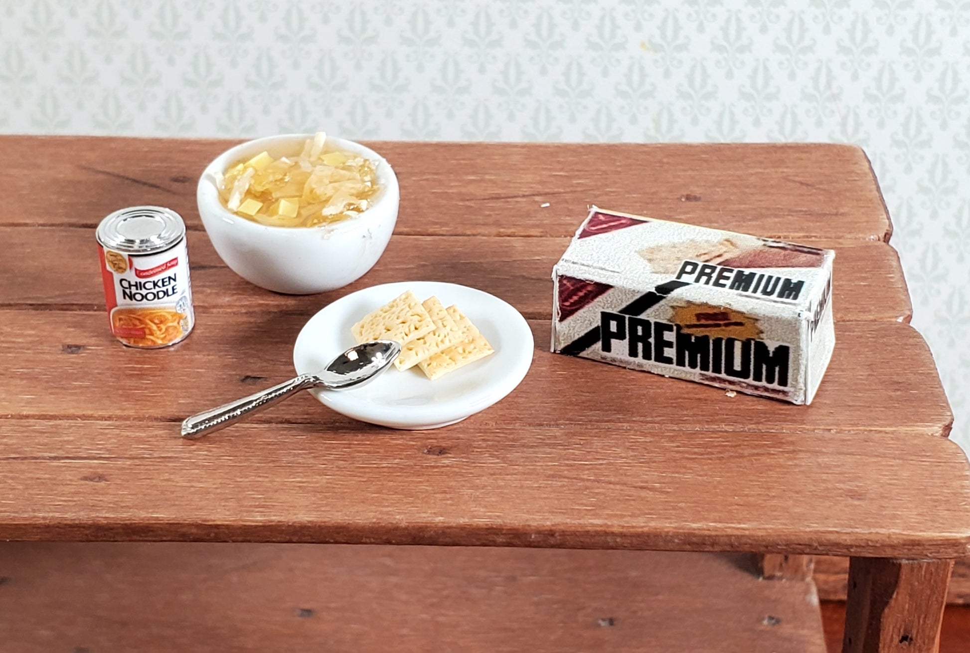 Dollhouse Box of Crackers 1:12 Scale Miniature Food Groceries Modern