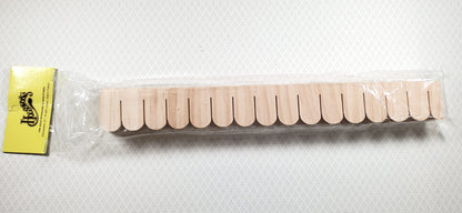 Dollhouse Shingles Wood Strips Fishscale 12 pieces 12" long 1:12 Scale Miniature