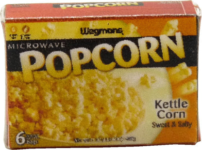 Dollhouse Microwave Popcorn Box 1:12 Scale Miniature Food Kitchen