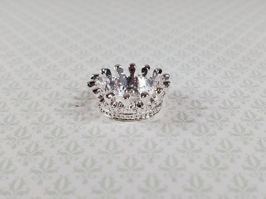 Regal Miniature Silver King's Crown Metal Dollhouse 7/16" Head Opening