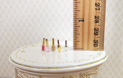 Dollhouse Nail Polish & Lipstick Vanity Set 1:12 Scale Miniatures