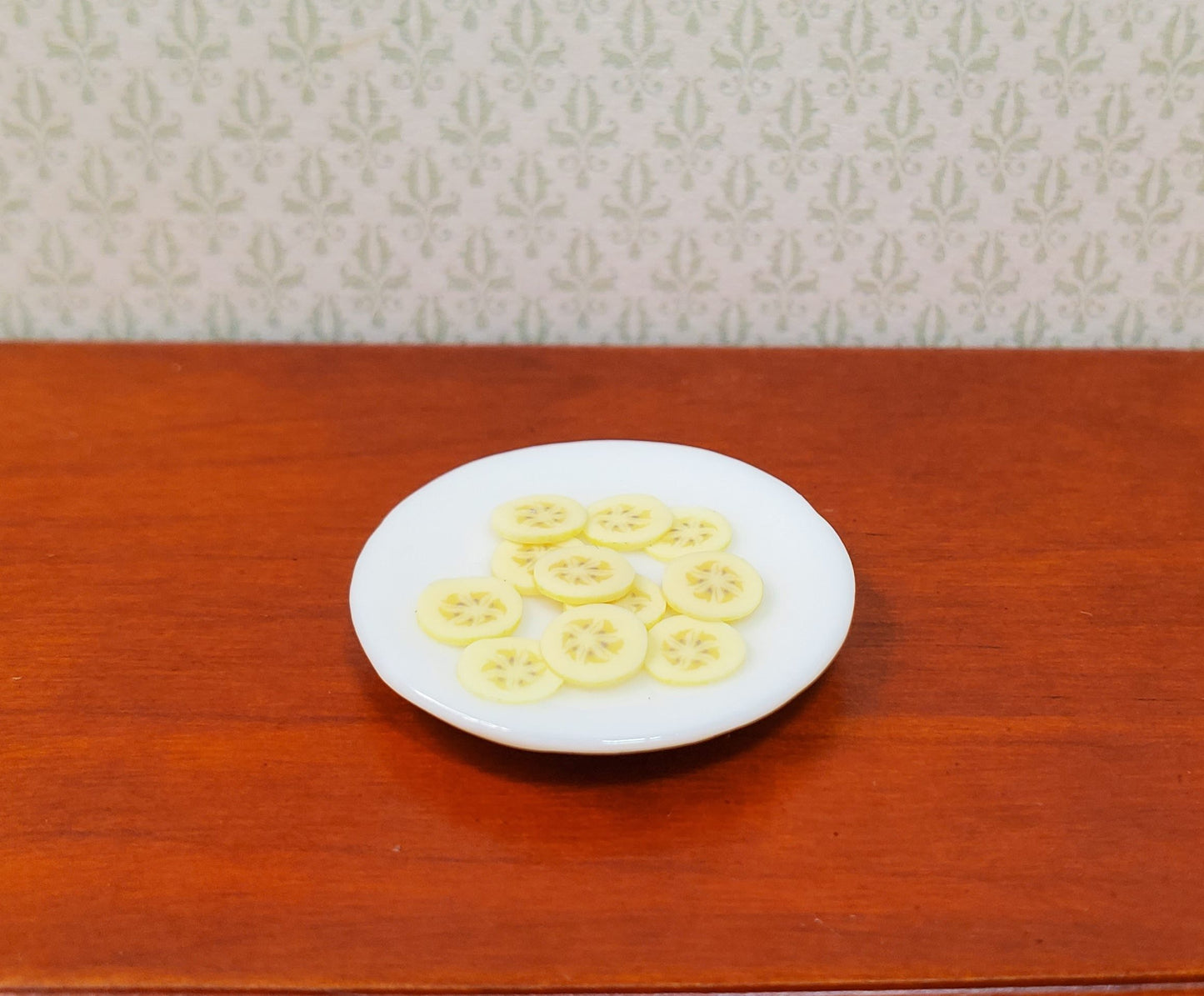 Dollhouse Banana Slices Set of 12 1:12 Scale Miniature Food Kitchen Fruit Snacks