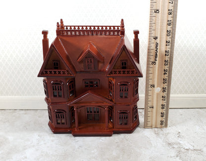 1:144 Scale Dollhouse for Your Dollhouse Walnut Finish Back Opening