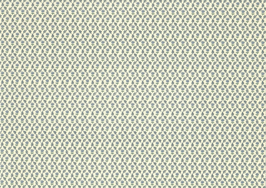 Dollhouse Wallpaper Country Blue Rose 3 sheets 1:12 Scale Miniature