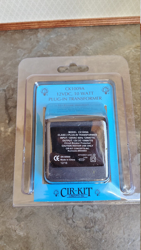 Dollhouse Transformer Cir-Kit 10 Watt 16 Bulb Capacity Small to Medium Houses