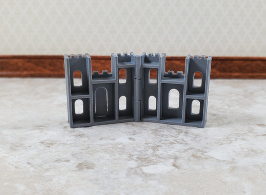 Super Tiny Miniature Castle Play Toy for Dollhouses Opens Draw Bridge 1" Tall