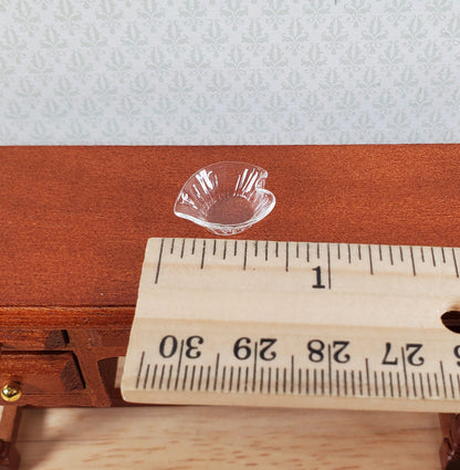 Dollhouse Heart Shaped Candy Bowl Glass 1:12 Scale Miniature Decor