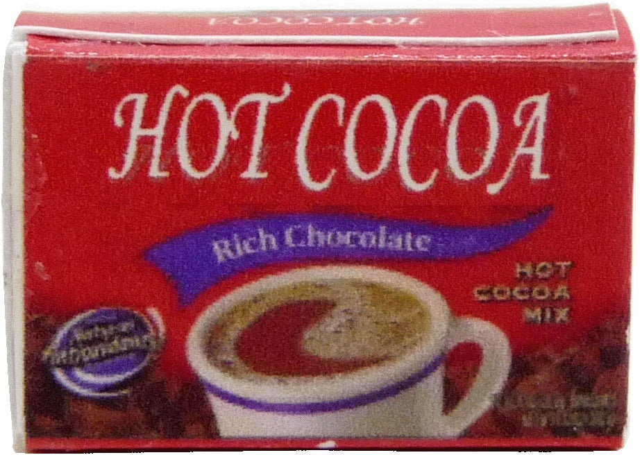 Dollhouse Hot Cocoa Box 1:12 Scale Miniature Food Kitchen