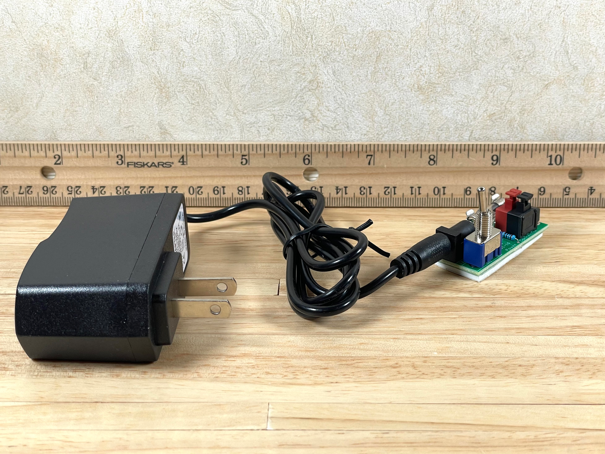 Dollhouse Power Connector with Power Supply Plug Tape or Round Wire Electrical