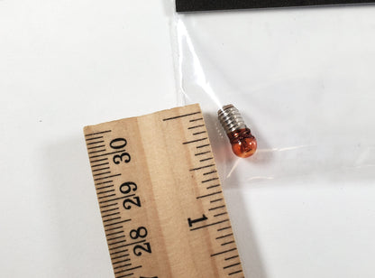 12 Volt Dollhouse Replacement Bulb ORANGE Glow Steady Light Screw Base