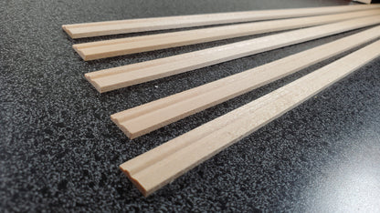 Dollhouse Baseboard 5 Pieces Trim Molding 12mm x 45cm long 1:12 Scale Skirting