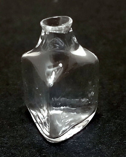 Dollhouse Clear Glass Triangle Bottle 1:12 Scale Miniature Decoration Drinks