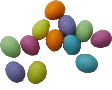 Dollhouse Easter Eggs Assorted Colors Set of 12 1:12 Scale Miniature Food