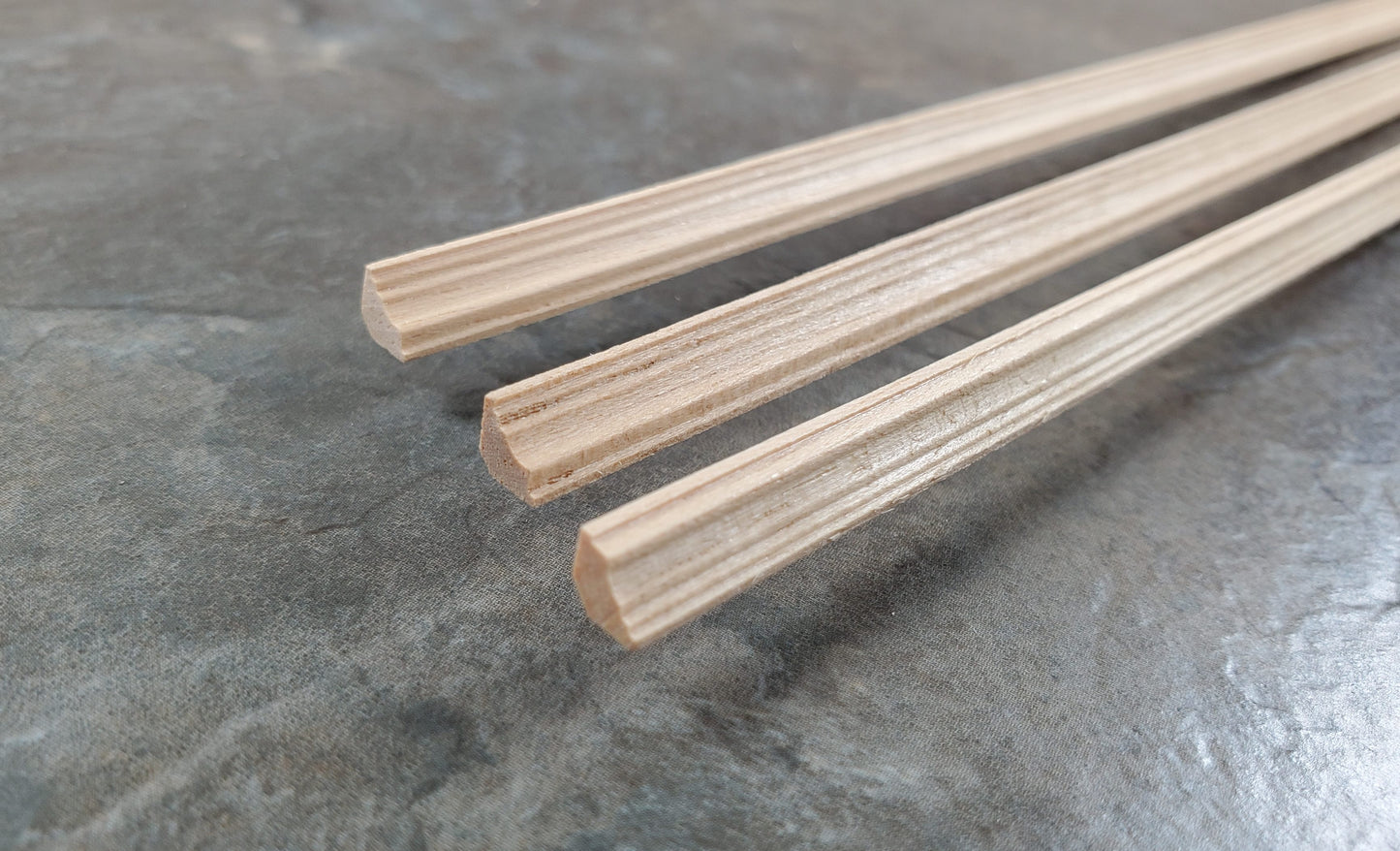 Dollhouse HALF SCALE Crown Cornice Molding 3 pc Trim 1/4" x 18" long 1:24 HW7169