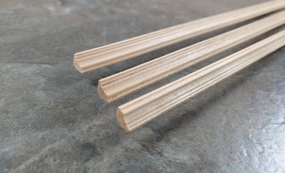 Dollhouse HALF SCALE Crown Cornice Molding 3 pc Trim 1/4" x 18" long 1:24 HW7169