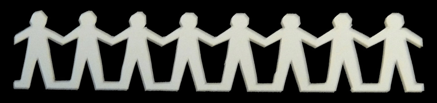 Dollhouse Paper Dolls Boys White 1:12 Scale Miniature