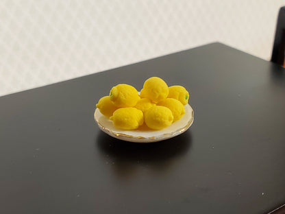 Dollhouse Lemons Yellow Set of 10 1:12 Scale Miniatures Kitchen Food