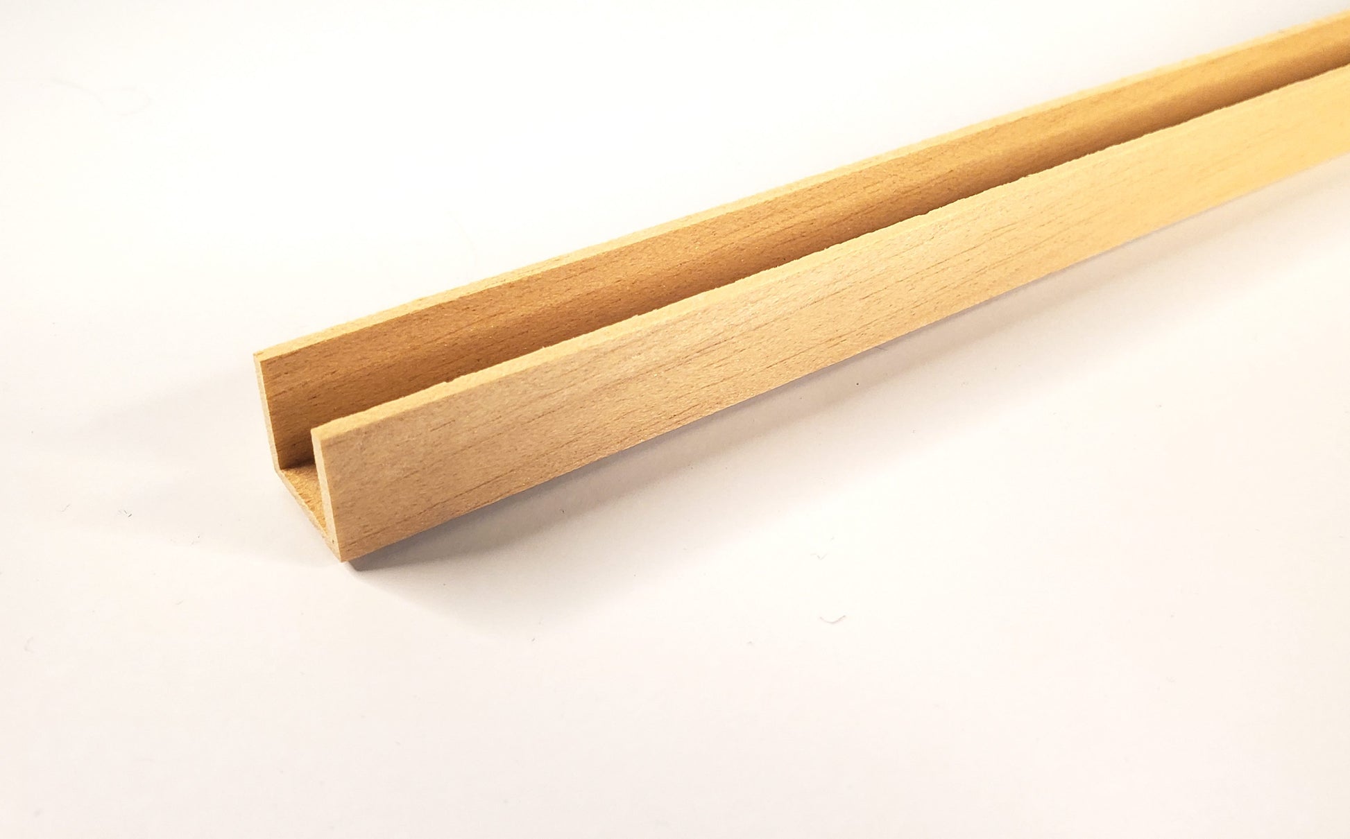 Miniature Channel Molding Trim 1/2" x 1/2" x 18" long Dollhouses Scale Model Building