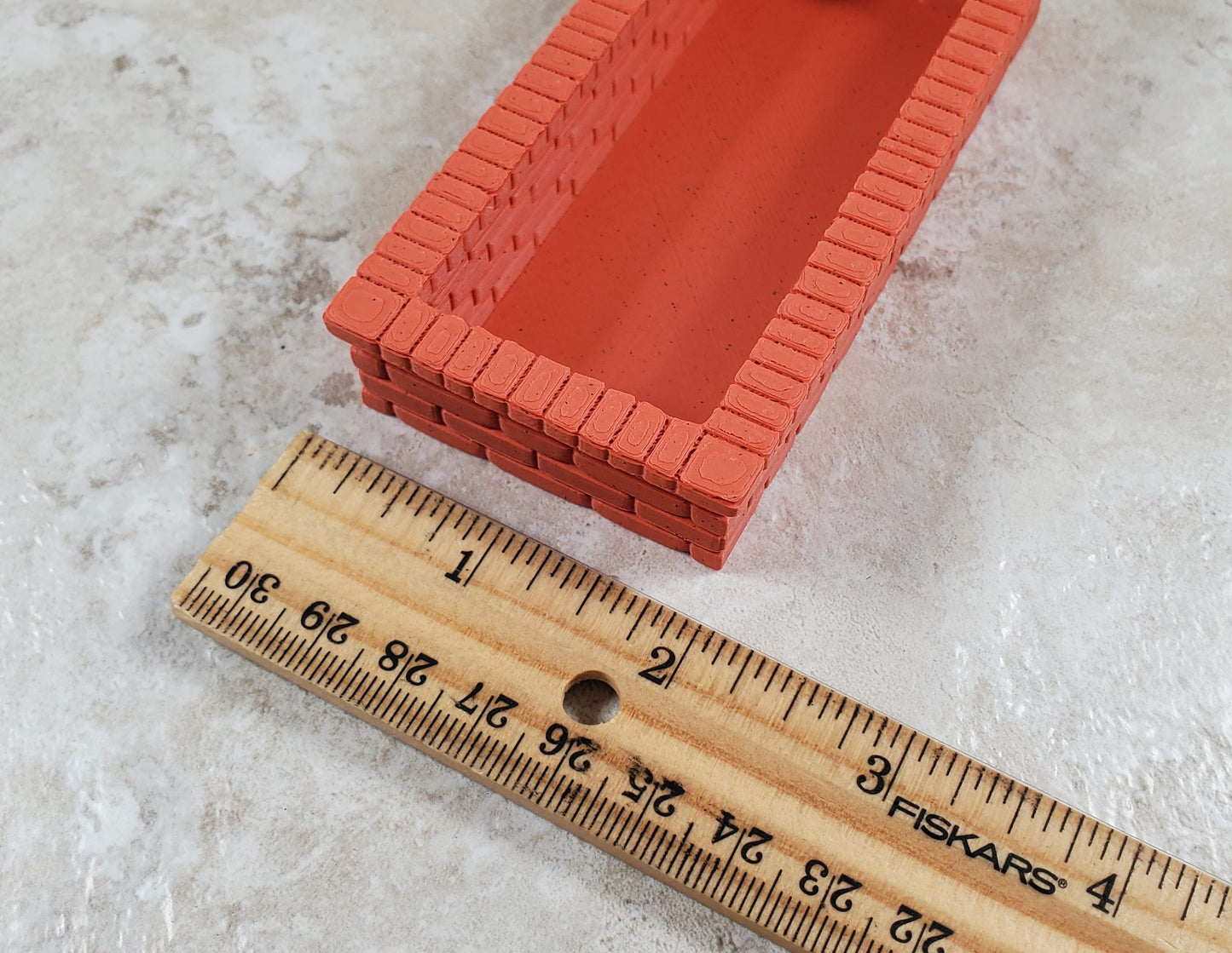 Miniature Brick Style Planter Flower Box 1:12 Scale Dollhouse Garden Decor
