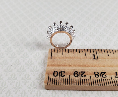 Regal Miniature Silver King's Crown Metal Dollhouse 7/16" Head Opening