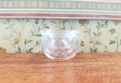 Dollhouse Clear Glass Nesting Bowls Set of 3 1:12 Scale Miniature Kitchen