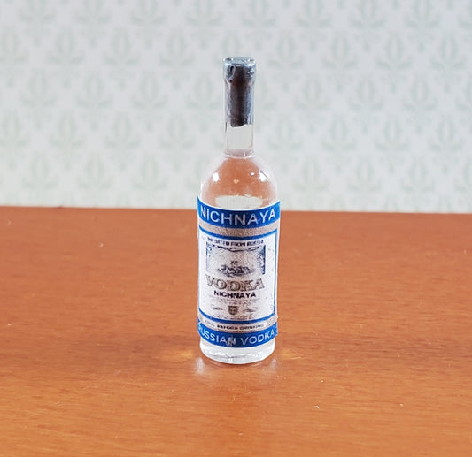 Dollhouse Bottle of Vodka 1:12 Scale Miniature Drinks Handmade