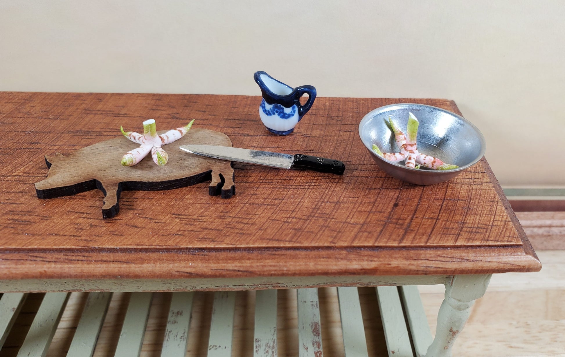 Dollhouse Ginger Root 2 Bunches 1:12 Scale Miniature Food Kitchen Grocer