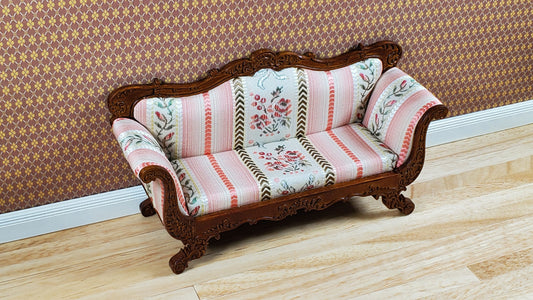 JBM Dollhouse Sofa Couch Victorian Empire Styel 1:12 Scale Miniature Furniture