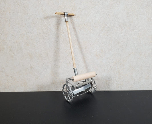 Dollhouse Push Lawn Mower for the Garden or Yard Metal 1:12 Scale Miniature