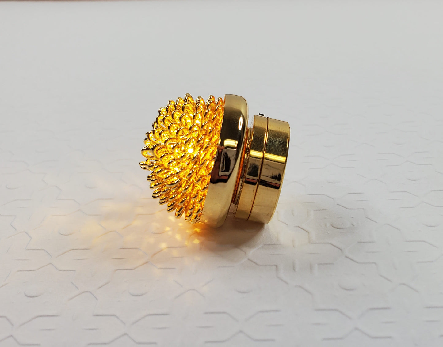 Dollhouse Ceiling Light Battery Operated Gold Fancy 1:12 Scale Miniature
