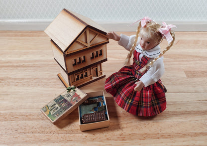 Dollhouse 1:144 Toy Furniture in Gift Box Handmade 1/12 Scale Miniature Present