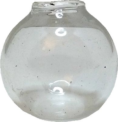 Dollhouse Clear Glass Globe or Fish Bowl 1:12 Scale Miniature