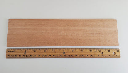 Mahogany Wood Slat Plank 1/4" Thick x 3" Wide x 12" Long Kiln Dried Woodworking