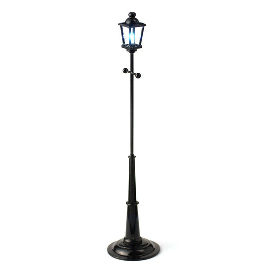 Dollhouse Tall Street Lamp LED Battery Light Metal Large 7 3/4" 1:12 Scale Miniature