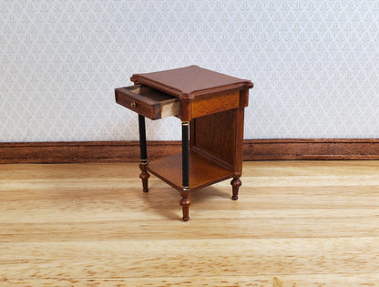 Dollhouse Side Table with Drawer Regency Style 1:12 Scale Hansson's Miniatures
