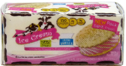 Dollhouse Ice Cream Sandwich Box 1:12 Scale Miniature Food