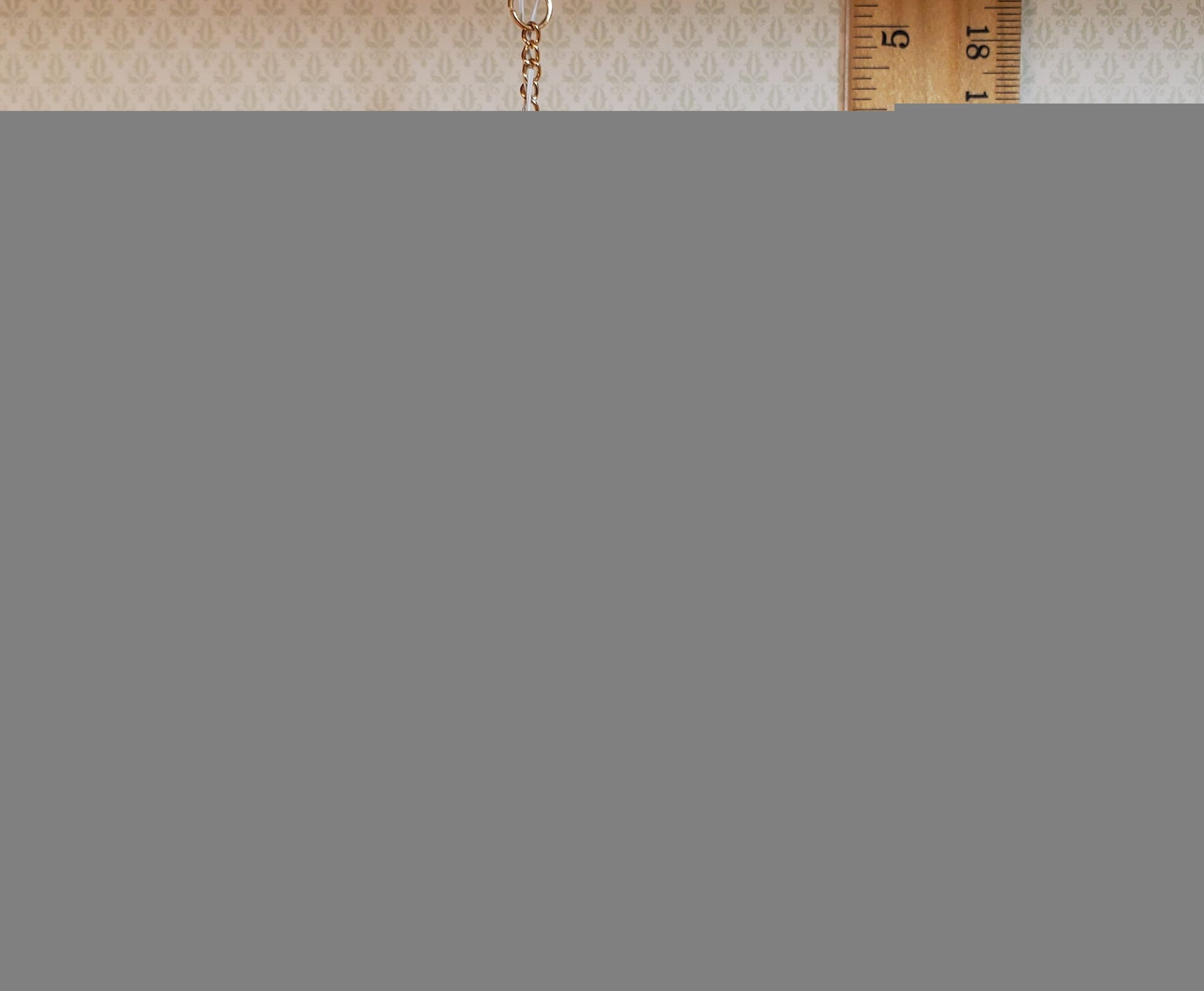 Dollhouse Crystal Chandelier "Chloe Deluxe" Real Glass 12 Volt 1:12 Scale