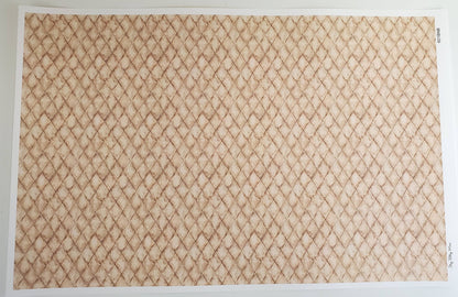 Dollhouse Tuscan Tile Wallpaper Flooring Diamond Stone 1:12 Scale Itsy Bitsy Miniature