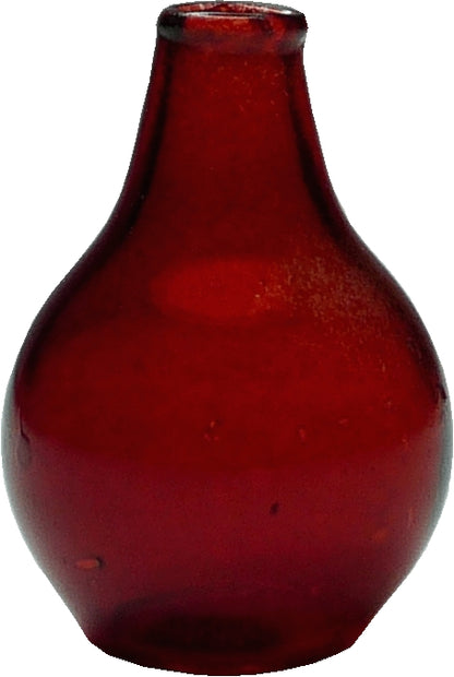Dollhouse Large Red Glass Onion Jar or Vase 1:12 Scale Miniature