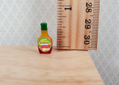 Dollhouse Italian Salad Dressing Bottle 1:12 Scale Miniature Food Groceries