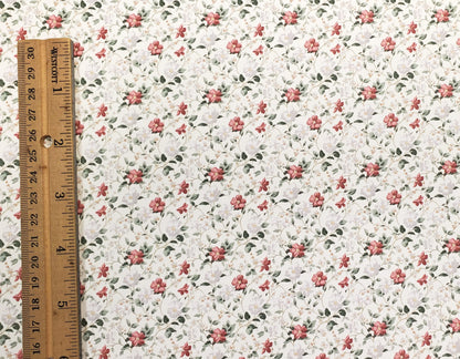 Dollhouse Wallpaper Wild Roses Floral 1:12 Scale by MiniatureCrush