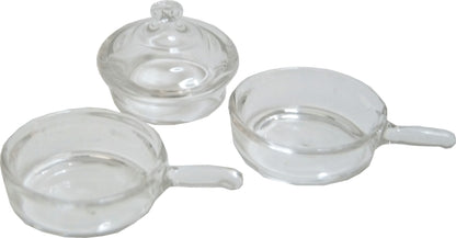 Dollhouse Clear Glass Double Boiler 1:12 Scale Miniature Kitchen