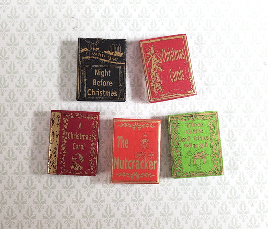 Dollhouse Books Christmas Classics of 5 1:12 Scale Miniatures (blank inside)