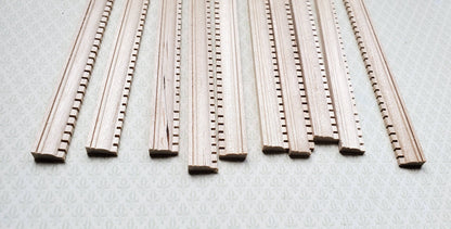 Dollhouse 6" Dentil Crown Molding Trim x10 Pieces 1:12 Scale Building 77262