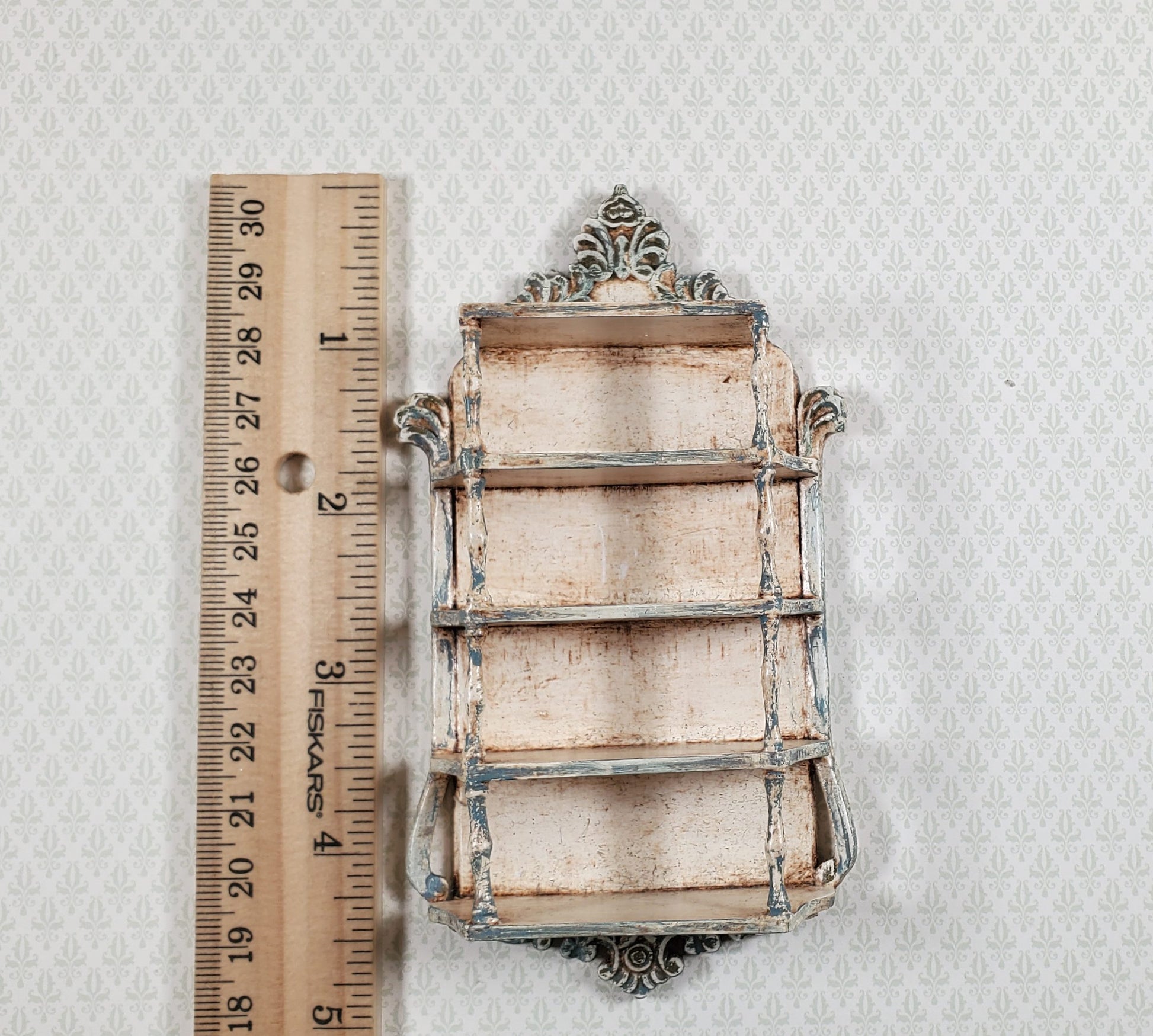 Dollhouse Artisan Hanging Shelf 1:12 Scale Miniature Shelves Shabby Chic