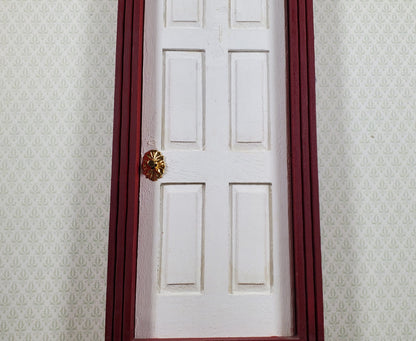 Dollhouse Doorknobs Handles Fancy Gold Brass 6 pcs 1:12 Scale Miniatures