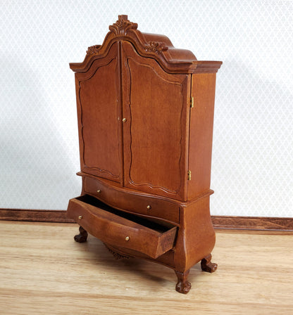 JBM Dutch Baby House Cabinet Dollhouse Large 1:12 Scale Miniature Walnut Finish